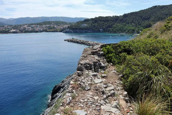 Palinuro Campania Italia Junio 2020 Ruta Costera Las Torres Fortalezas — Foto de Stock