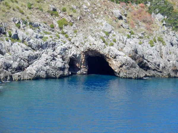Palinuro Campania Italia Giugno 2020 Grotta Azzurra Punta Quaglia Punta — Foto Stock