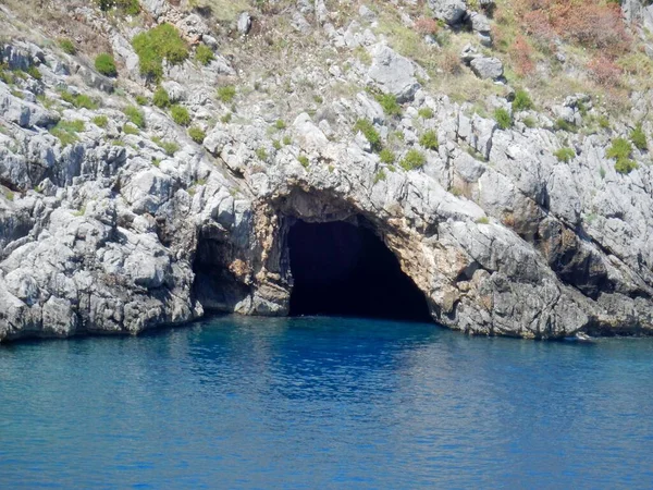 Palinuro Campania Italia Giugno 2020 Grotta Azzurra Punta Quaglia Punta — Foto Stock