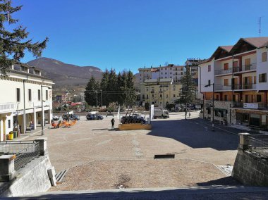 Roccaraso, L 'Aquila, Abruzzo, İtalya - 15 Mart 2019: