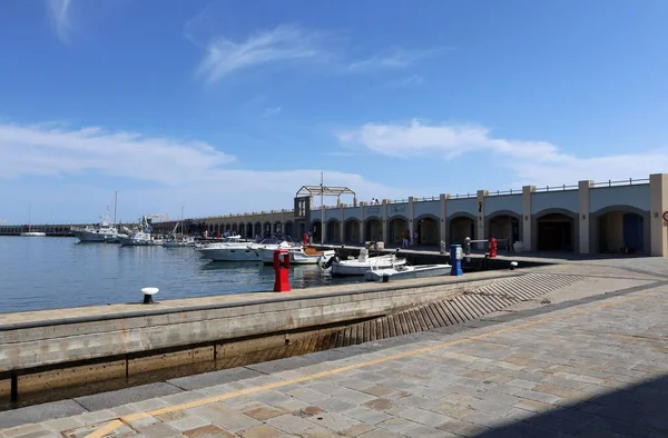 Acciaroli Campania Italia Giugno 2020 Porto Turistico Intitolato Angelo Vassallo — Foto Stock