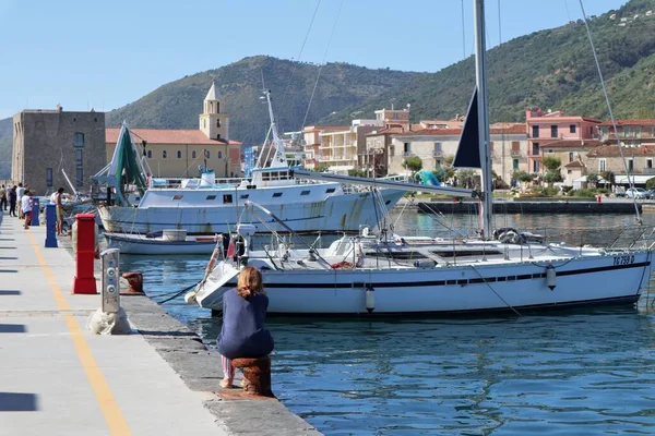 Акчароли Кампания Италия Июня 2020 Года Морской Порт Имени Анджело — стоковое фото