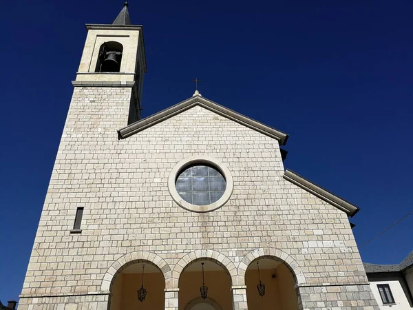 Roccaraso Aquila Abruzzo Italy March 2019 Church Santa Maria Assunta — стоковое фото