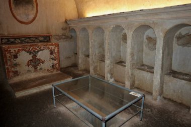 Noto, Sicilya, İtalya - 26 Ağustos 2020: San Domenico Kilisesi İçişleri