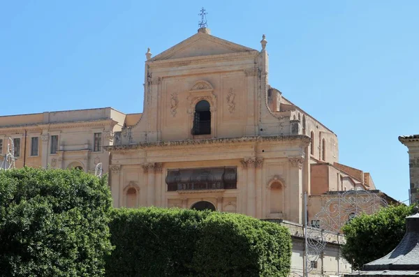 Noto Sicilya Talya Ağustos 2020 Santissimo Salvatore Manastırı — Stok fotoğraf