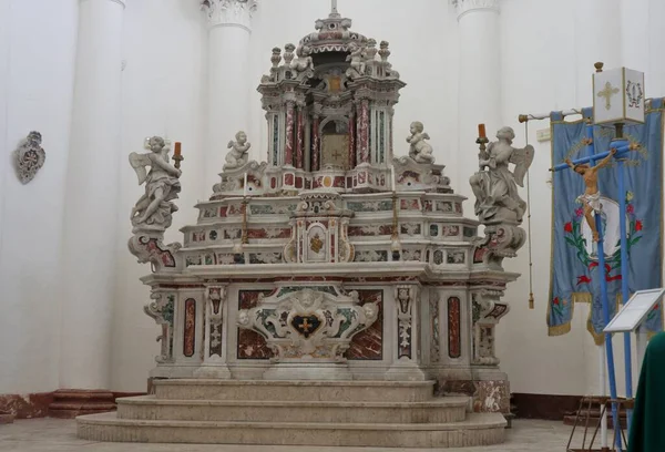 Noto Szicília Olaszország 2020 Augusztus Montevergine Templom Belseje — Stock Fotó