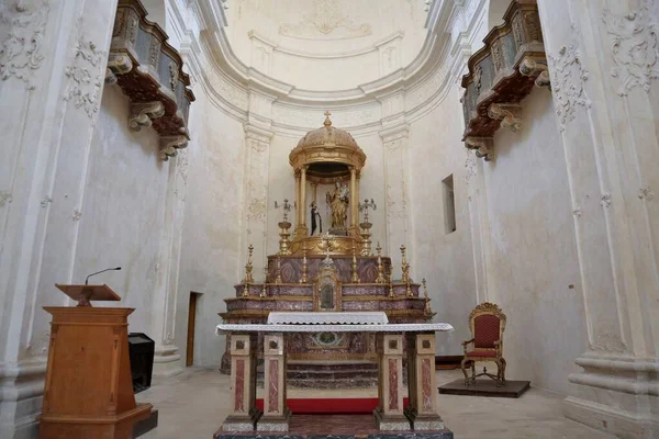 Noto Sicily Italy August 2020 Εσωτερικό Της Εκκλησίας Του San — Φωτογραφία Αρχείου