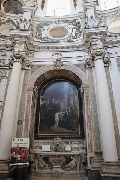 Noto Sicilia Agosto 2020 Interno Della Chiesa Santa Chiara — Foto Stock