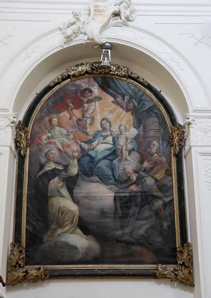 Noto Sizilien Italien August 2020 Innenraum Der Kirche Von Montevergine — Stockfoto