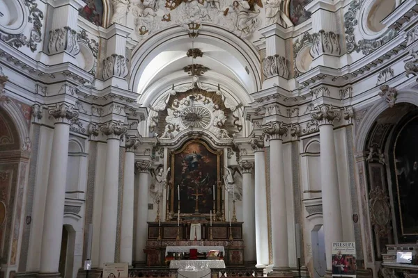 Noto Sicilien Italien Augusti 2020 Inredningen Kyrkan Santa Chiara — Stockfoto