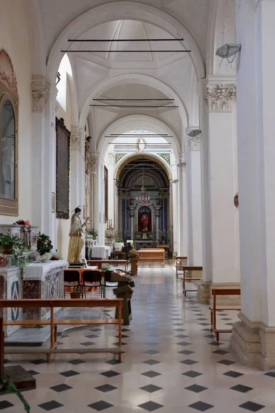 Noto Sicilia Italia Agosto 2020 Interior Iglesia San Carlo Borromeo — Foto de Stock
