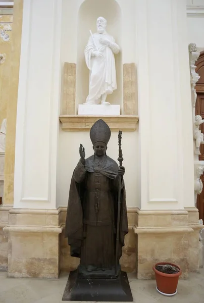 Noto Sicilia Agosto 2020 Interno Della Cattedrale San Nicol — Foto Stock