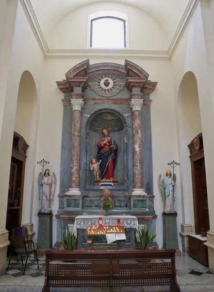 Noto Sicília Itália Agosto 2020 Interior Catedral San Nicol — Fotografia de Stock