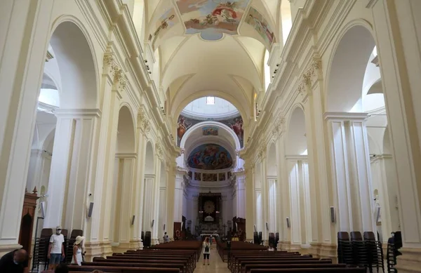 Noto Sicilia Italia Agosto 2020 Interior Catedral San Nicol —  Fotos de Stock