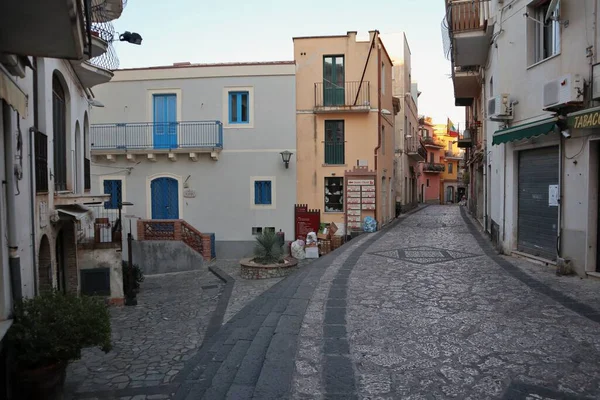 Castelmola Szicília Olaszország 2020 Augusztus Középkori Falu Sikátorai — Stock Fotó