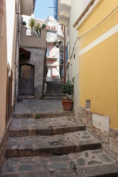 Castelmola Sicily Italy August 2020 Alleys Medieval Village — Stock Photo, Image