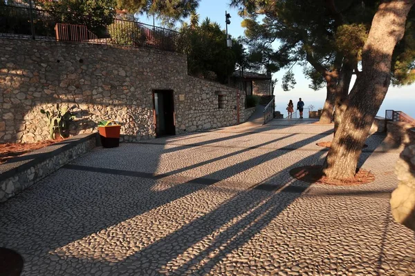 Castelmola Sizilien Italien August 2020 Ruinen Der Normannischen Burg Bei — Stockfoto