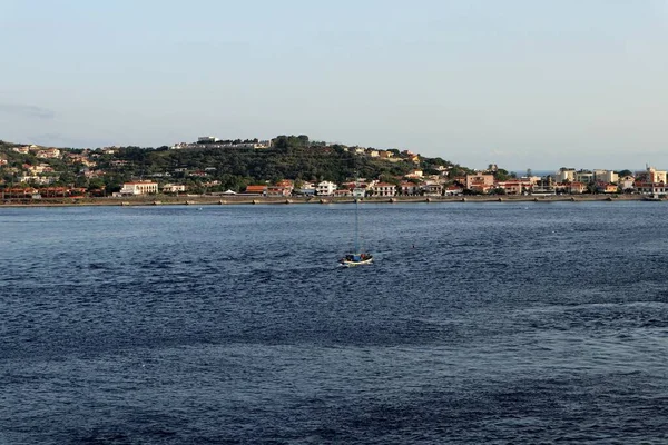 Messina Sicílie Itálie Srpna 2020 Rybářská Loď Pro Mečouny Messinském — Stock fotografie