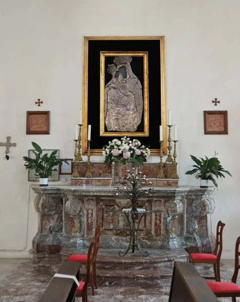Taormina Sicilia Italia Agosto 2020 Interior Catedral Basílica San Nicolo — Foto de Stock
