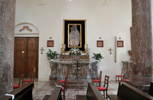 Taormina Sicilia Italia Agosto 2020 Interior Catedral Basílica San Nicolo — Foto de Stock