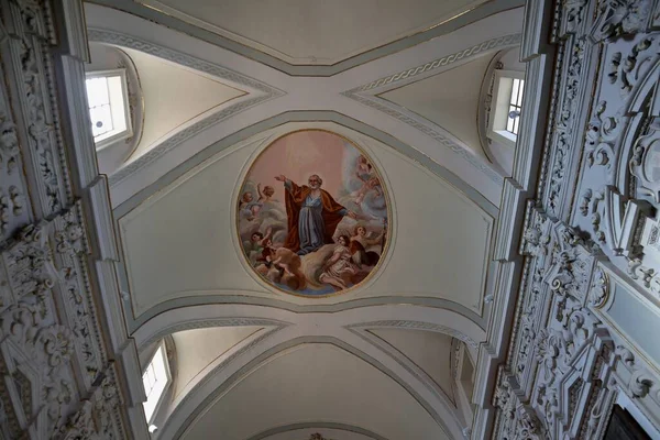 Taormina Sicília Itália Agosto 2020 Interior Igreja San Giuseppe — Fotografia de Stock