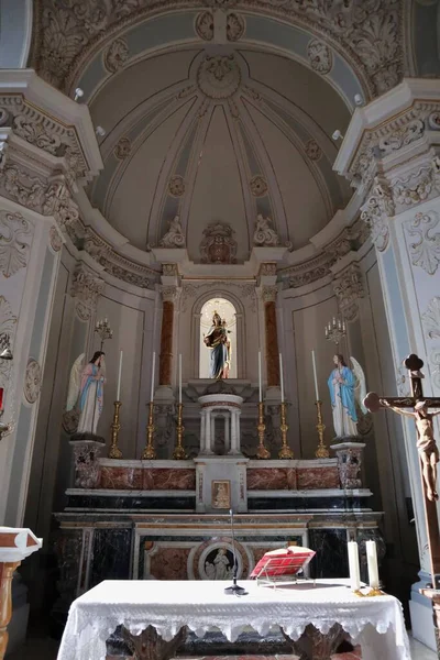 Taormina Сицилія Італія Серпня 2020 Interior Church San Giuseppe — стокове фото