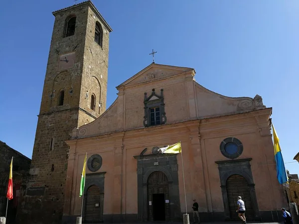 Civita Bagnoregio Lazio Italië September 2019 Kathedraal Van San Donato — Stockfoto