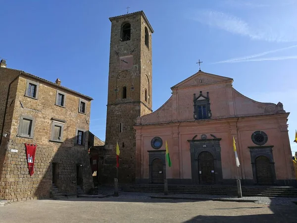 Civita Bagnoregio Lazio Italië September 2019 Kathedraal Van San Donato — Stockfoto