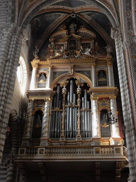 Orvieto Umbria Italy September 2019 Interior Cathedral Santa Maria Assunta — 图库照片