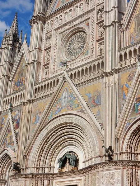 Orvieto Umbria Ιταλία Σεπτεμβρίου 2019 Καθεδρικός Ναός Santa Maria Assunta — Φωτογραφία Αρχείου