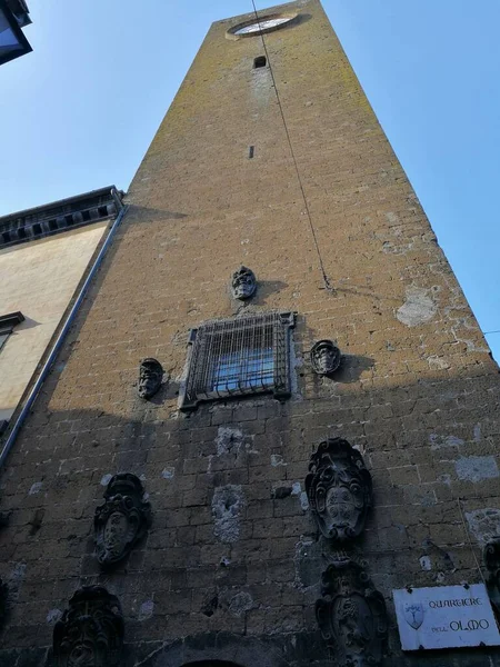 Orvieto Umbria Itália Setembro 2019 Torre Del Moro Das Ruelas — Fotografia de Stock