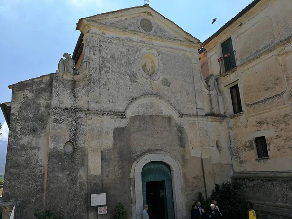 Пестум Салерно Кампания Италия Июля 2018 Года Церковь Santissima Annunziata — стоковое фото