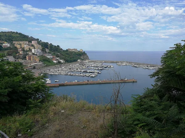 Agropoli Salerno Campania Italia Junio 2018 Vista Panorámica Del Puerto —  Fotos de Stock