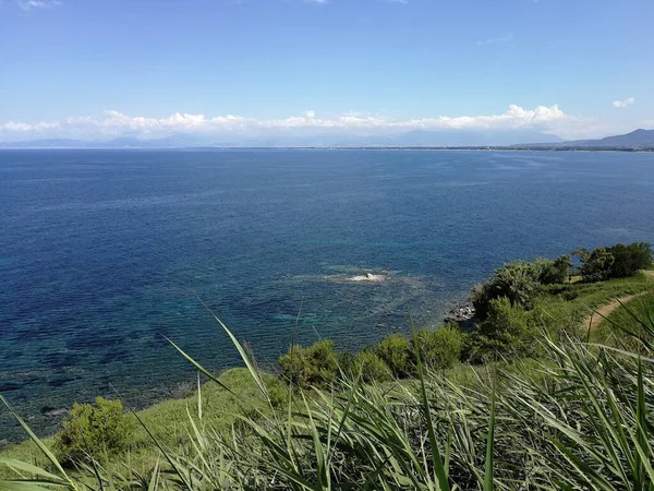 Agropoli Salerno Campania Italia Giugno 2018 Veduta Del Lido Trentova — Foto Stock