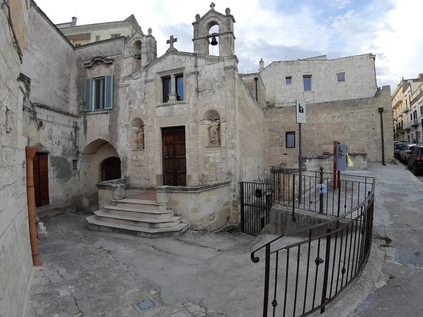 Matera Basilicata Itálie Listopadu 2019 Kostel San Biagio Pochází Století — Stock fotografie