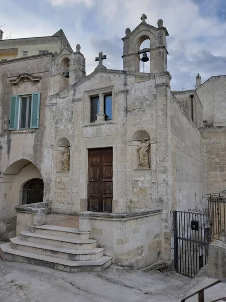 Matera Basilicata Itálie Listopadu 2019 Kostel San Biagio Pochází Století — Stock fotografie