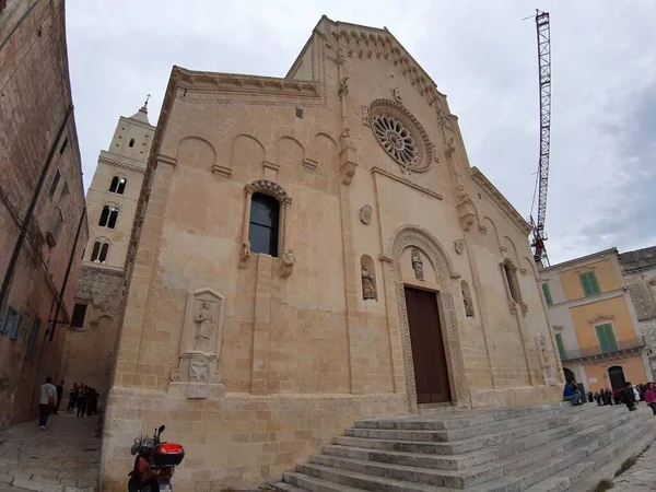 Matera Basilicata Italy Листопада 2019 Cathedral Madonna Della Bruna Sant — стокове фото