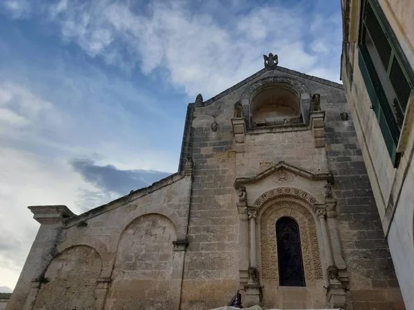 Matera Basilicata Włochy Listopada 2019 Kościół San Giovanni Battista Zbudowany — Zdjęcie stockowe