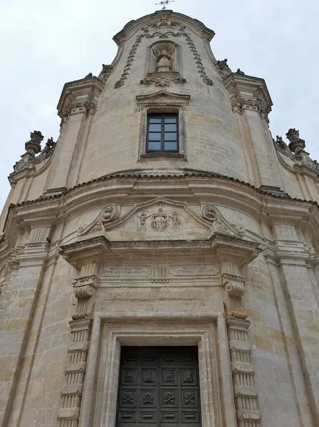 Matera Basilicata Italië November 2019 Kerk Van Het Vagevuur Gebouwd — Stockfoto