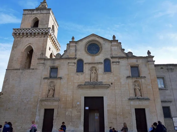 Matera Basilicata Italia Kasım 2019 Chiesa San Pietro Caveoso — Stok fotoğraf