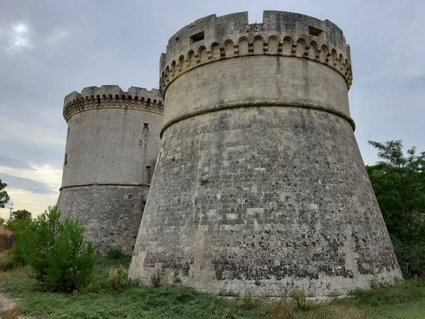 Matera Basilicata Italy Листопада 2019 Замок Трамонтано Xvi Століття Пагорбі — стокове фото