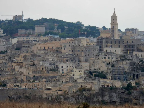 Matera Basilicate Italie 1Er Novembre 2019 Panorama Belvédère Murgia Timone — Photo