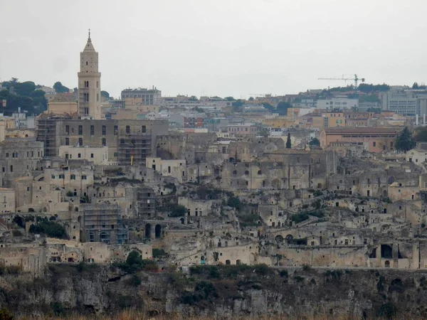 Matera Basilicate Italie 1Er Novembre 2019 Panorama Belvédère Murgia Timone — Photo