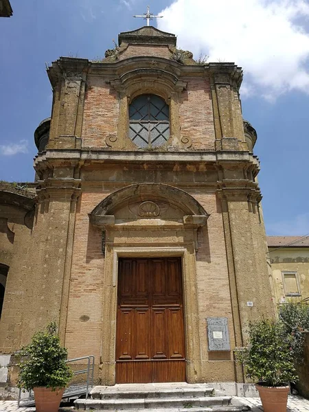 Airola Kampanien Italien Juni 2019 Kyrkan San Gabriele Arcangelo Grundad — Stockfoto