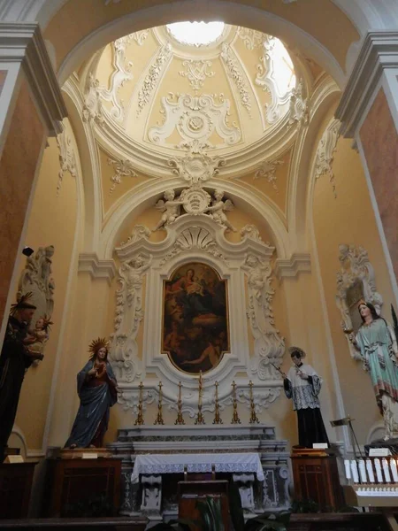 Sant Agata Goti Campania Italy June 2019 Interior Cathedral Santa — стоковое фото