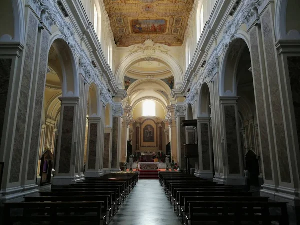 Sant Agata Goti Kampánie Itálie Června 2019 Interiér Katedrály Santa — Stock fotografie