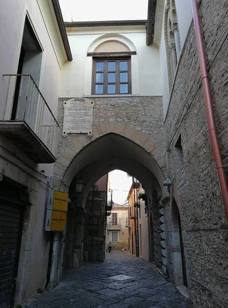 Benevento Campania Itália Junho 2016 Piers Medievais Centro Histórico — Fotografia de Stock