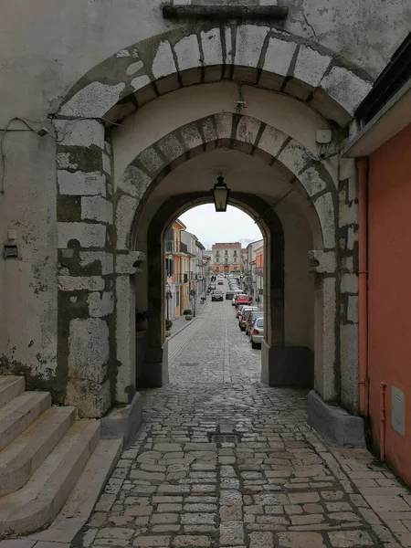 San Marco Dei Cavoti Campania Itália Março 2018 Porta Grande — Fotografia de Stock