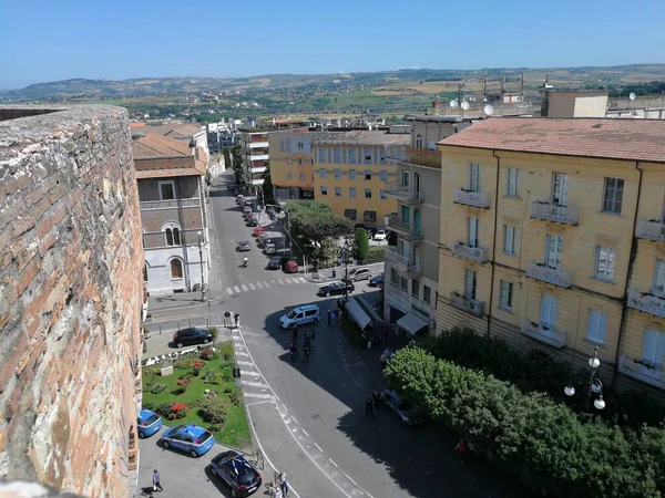 Benevento Campania Italia Junio 2018 Vista Corso Garibaldi Desde Alto — Foto de Stock