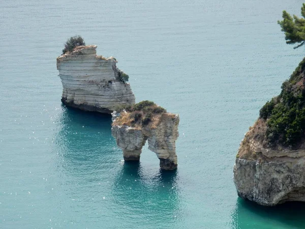 Mattinata Puglia Italy Жовтня 2019 Панорамний Вид Узбережжя Маттінателла Берегової — стокове фото